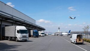 千葉の物流会社M&Aをイメージした成田空港・京葉湾岸物流拠点のオリジナル画像