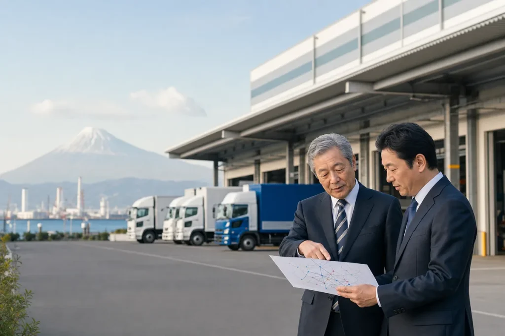静岡県の物流拠点で物流会社M&Aと事業承継を検討する経営者